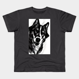 Friendly dog portrait Kids T-Shirt